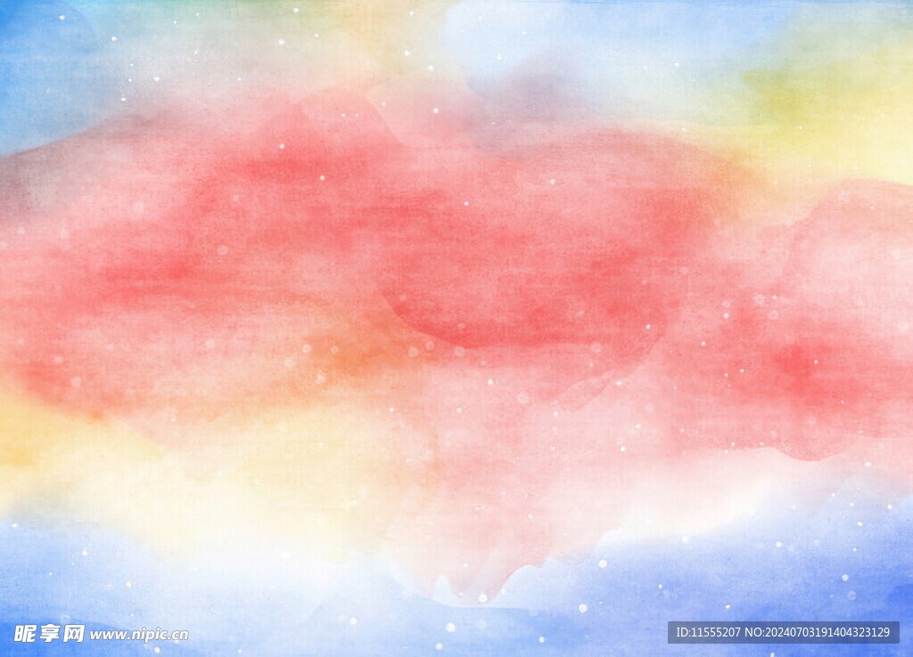 创意水彩抽象艺术画水彩晕染