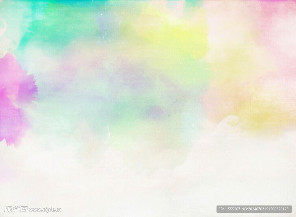 创意水彩抽象艺术画水彩晕染
