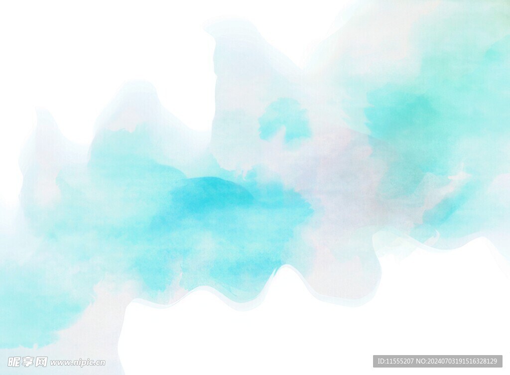 创意水彩抽象艺术画水彩晕染