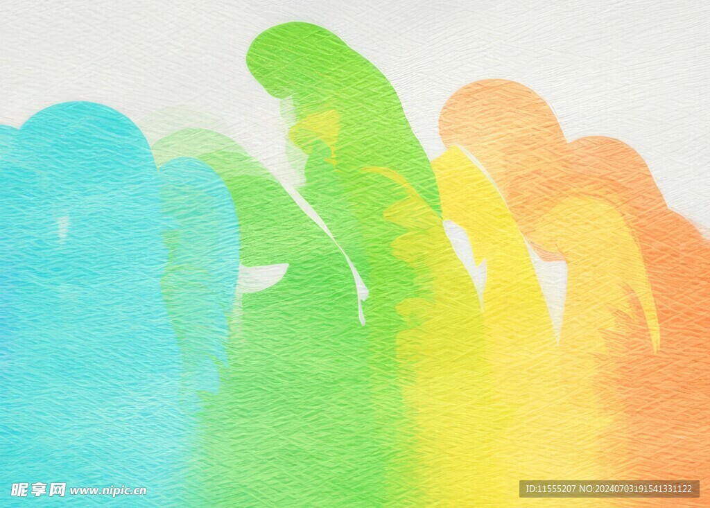 创意水彩抽象艺术画水彩晕染