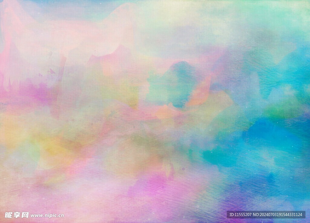 创意水彩抽象艺术画水彩晕染