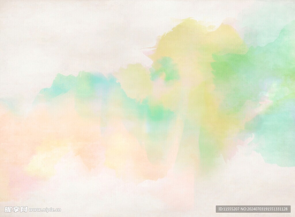 创意水彩抽象艺术画水彩晕染