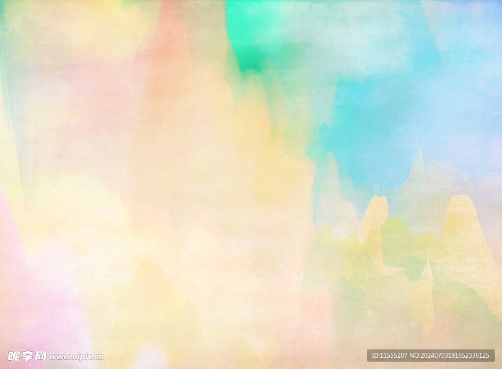 创意水彩抽象艺术画水彩晕染