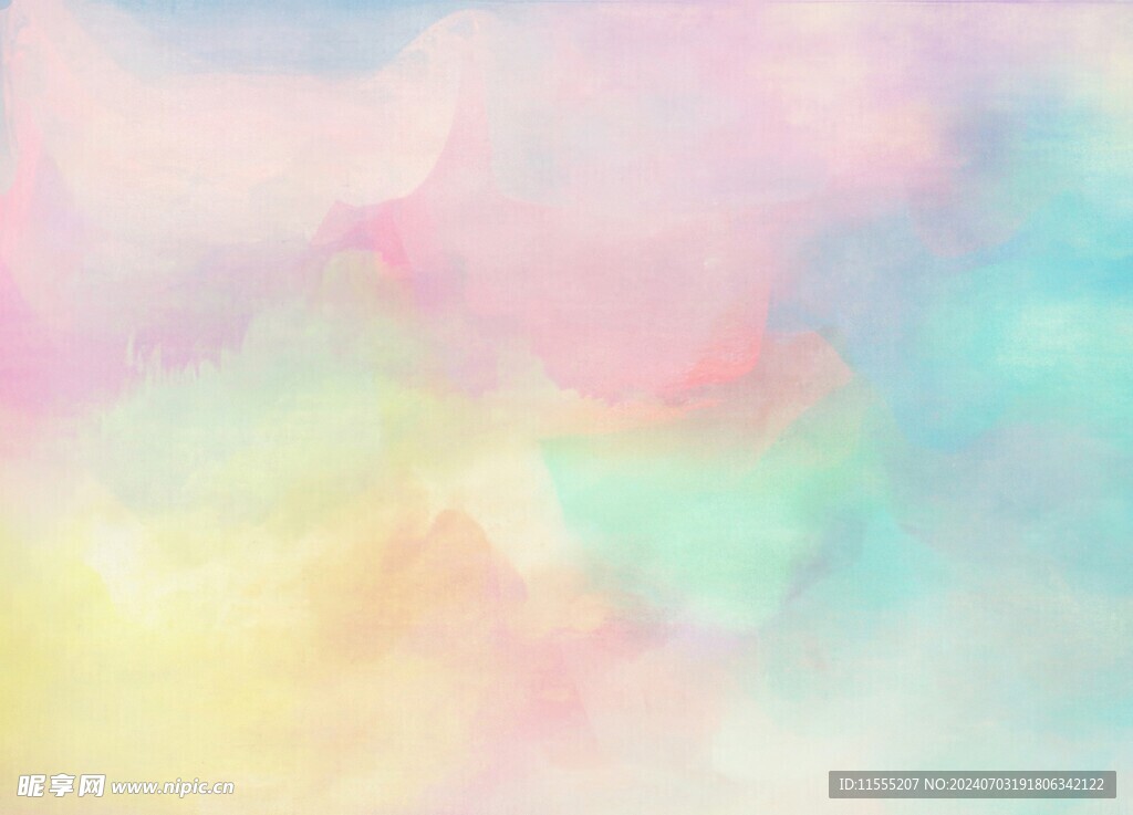创意水彩抽象艺术画水彩晕染