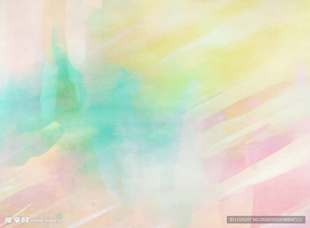 创意水彩抽象艺术画水彩晕染