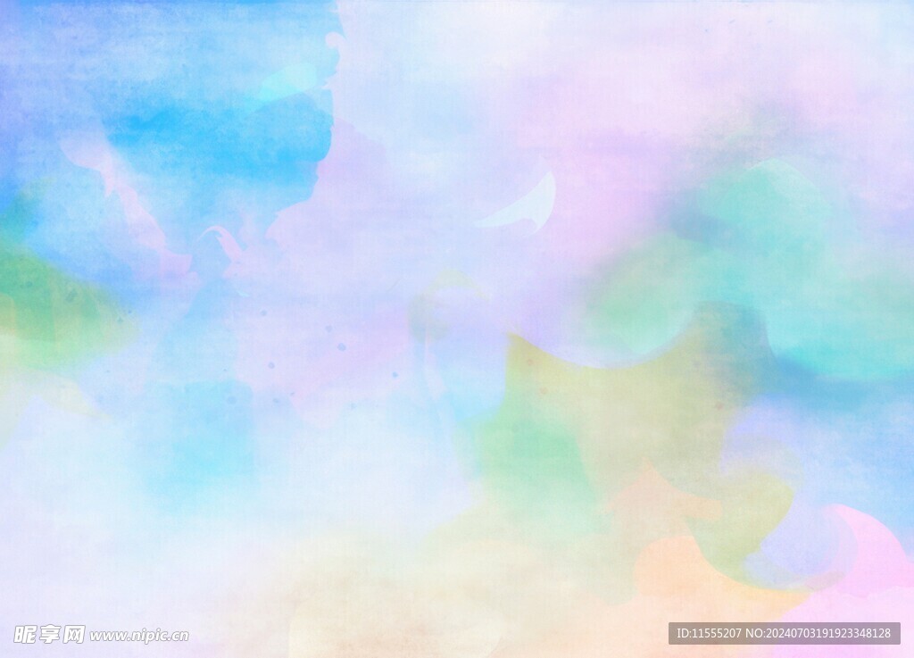 创意水彩抽象艺术画水彩晕染