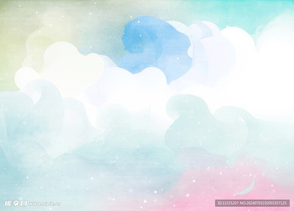 创意水彩抽象艺术画水彩晕染