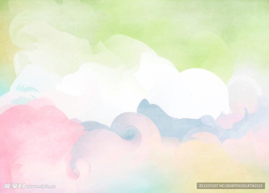 创意水彩抽象艺术画水彩晕染