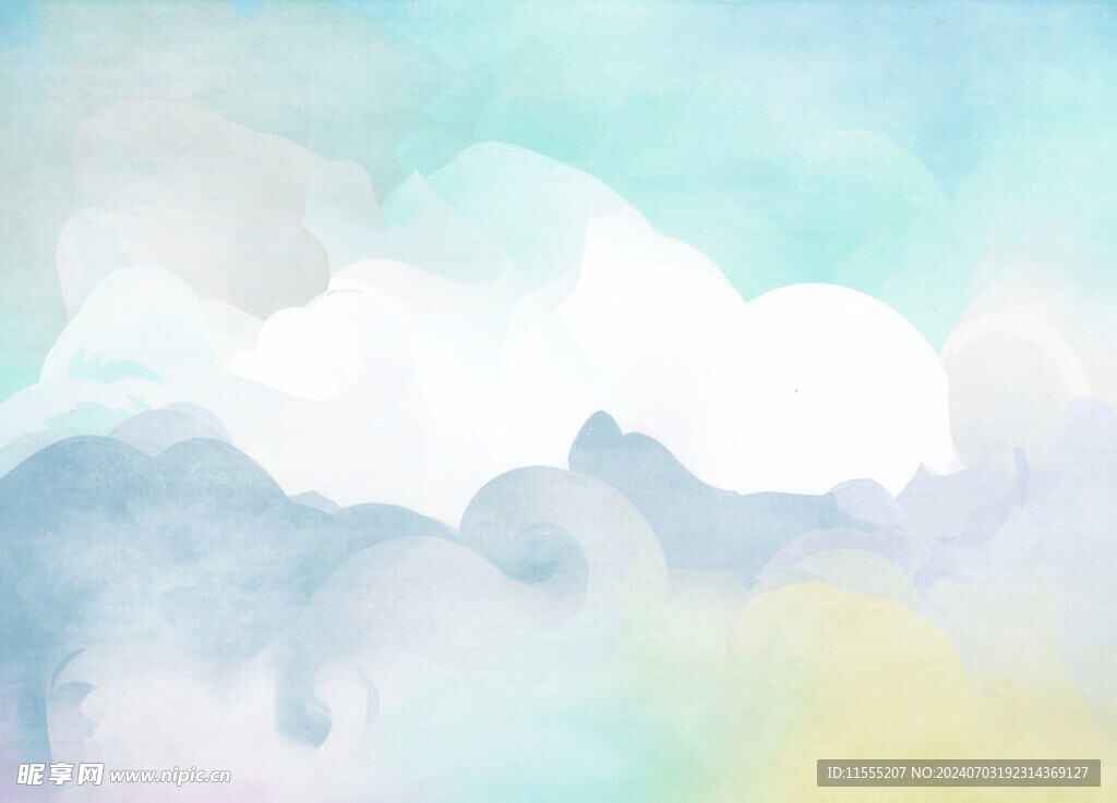 创意水彩抽象艺术画水彩晕染