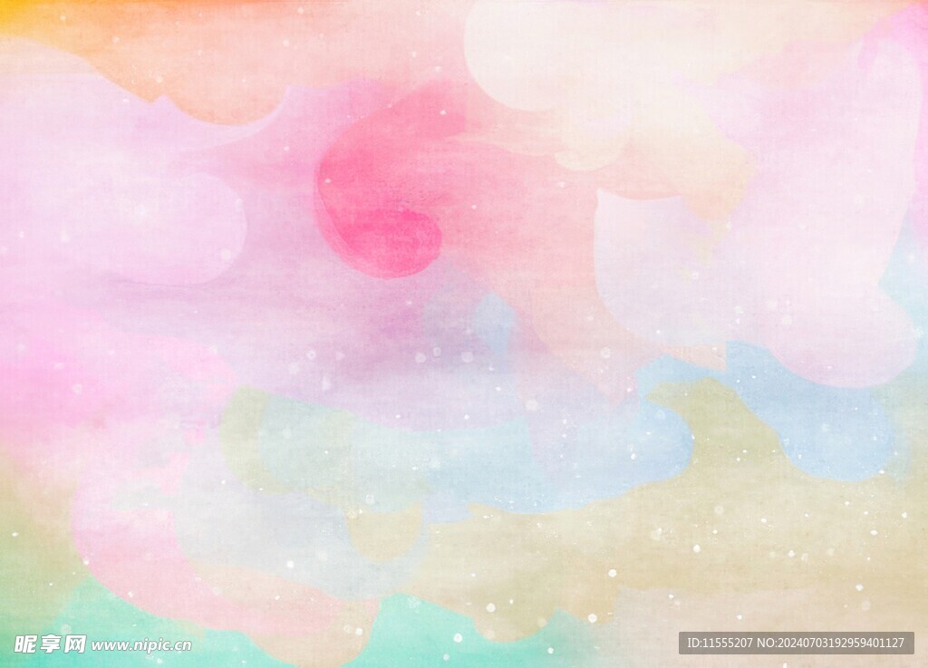 创意水彩抽象艺术画水彩晕染