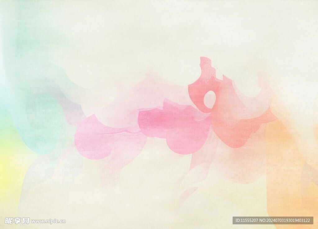 创意水彩抽象艺术画水彩晕染