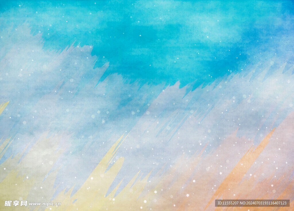 创意水彩抽象艺术画水彩晕染