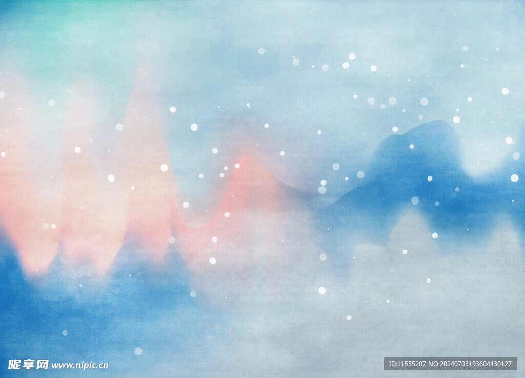 创意水彩抽象艺术画水彩晕染