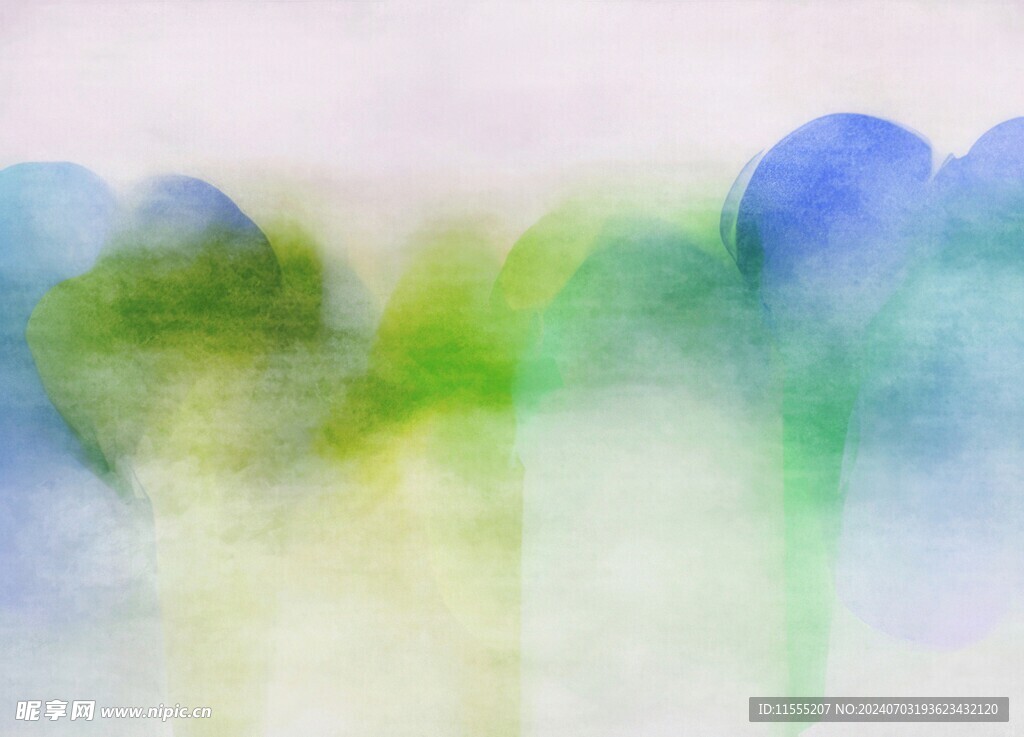 创意水彩抽象艺术画水彩晕染