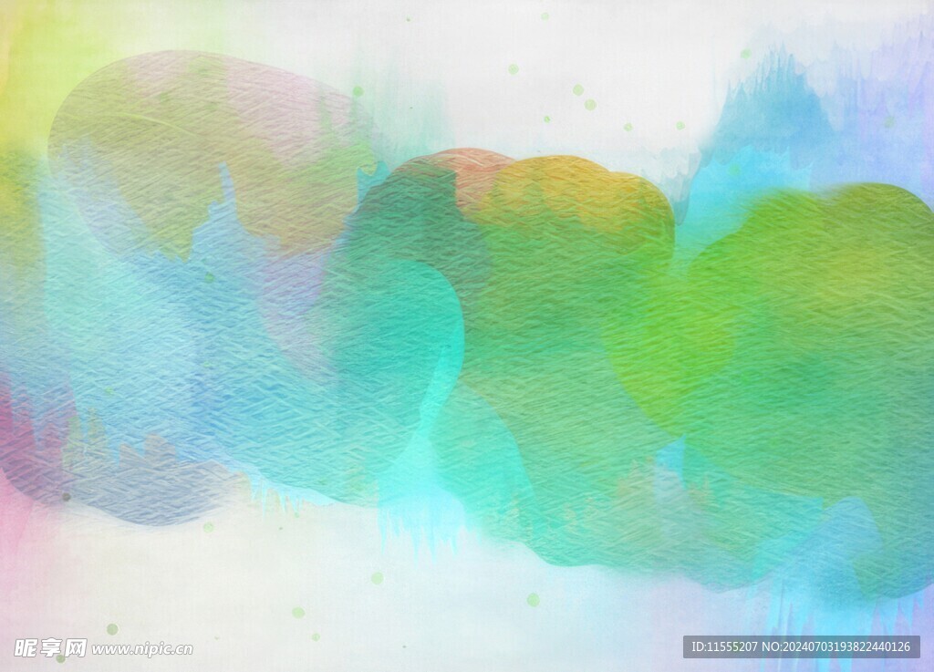 创意水彩抽象艺术画水彩晕染
