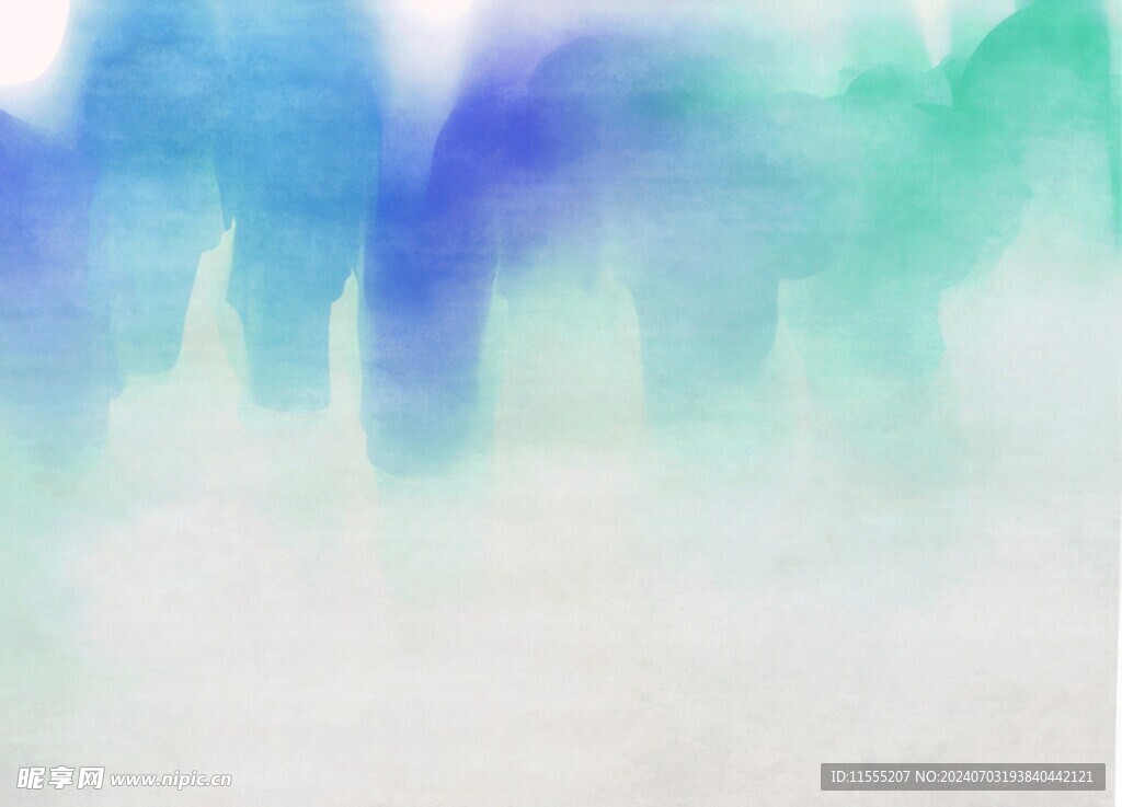 创意水彩抽象艺术画水彩晕染