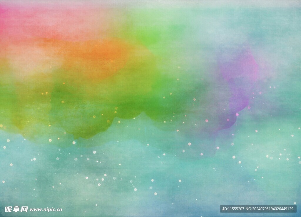 创意水彩抽象艺术画水彩晕染