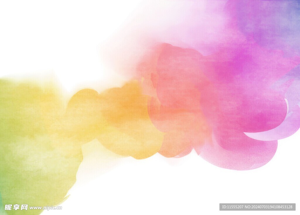 创意水彩抽象艺术画水彩晕染