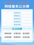 网格负责公示牌