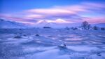 冬天的雪原