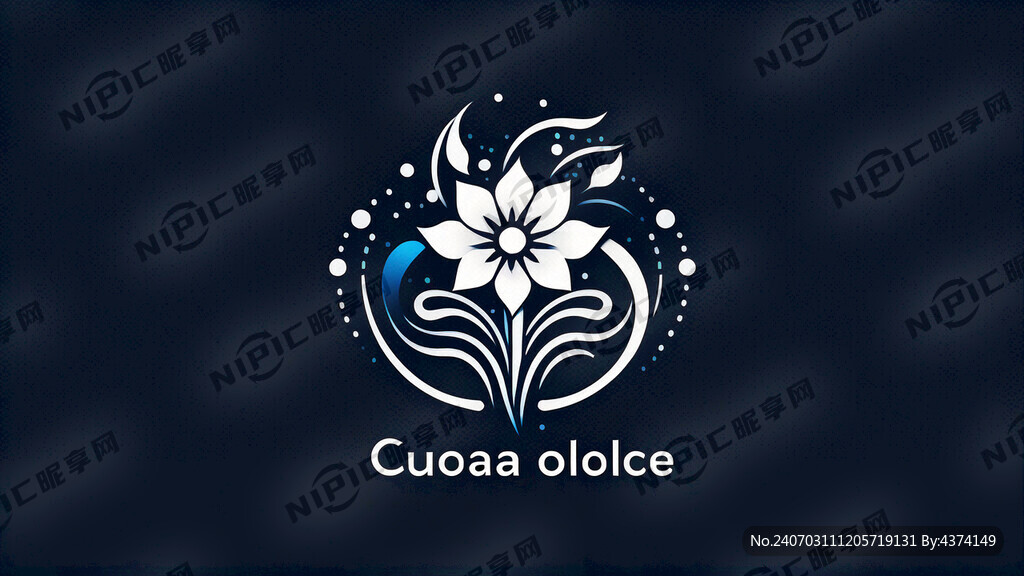 蓝蕊品牌标志 文化发展公司标志