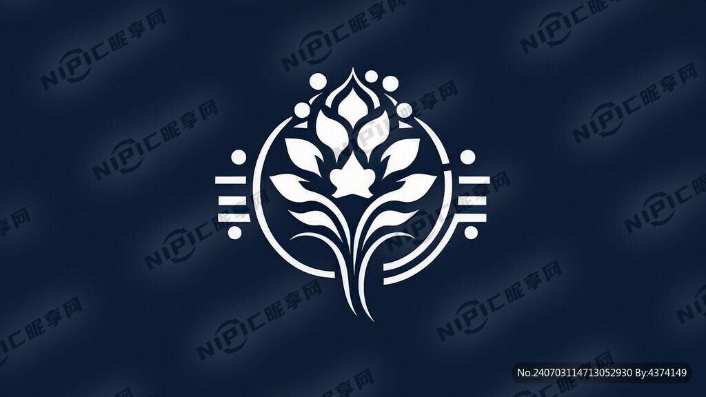 蓝蕊品牌标志 文化发展公司标志
