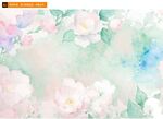 水彩花朵