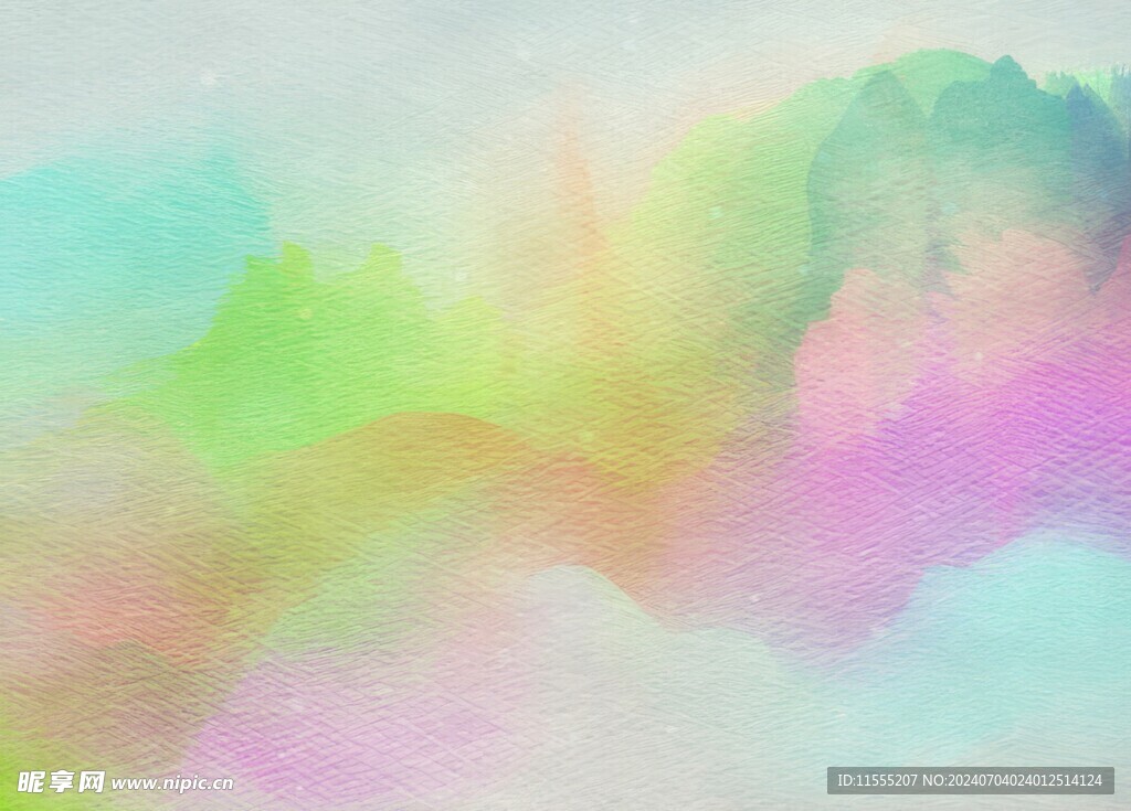 创意水彩抽象艺术画水彩晕染