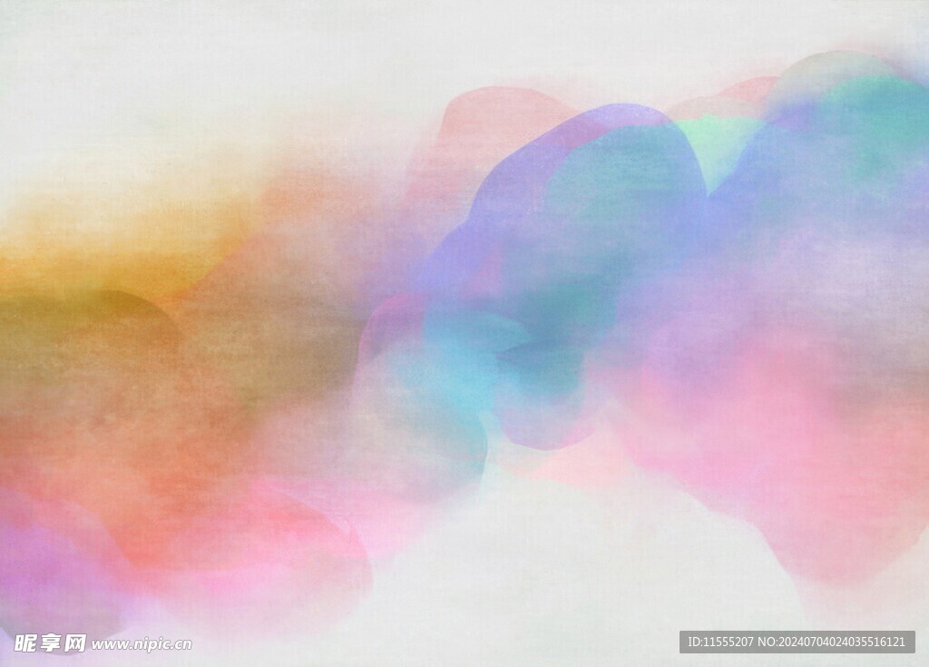 创意水彩抽象艺术画水彩晕染