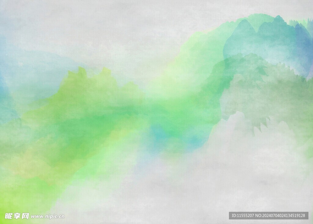创意水彩抽象艺术画水彩晕染
