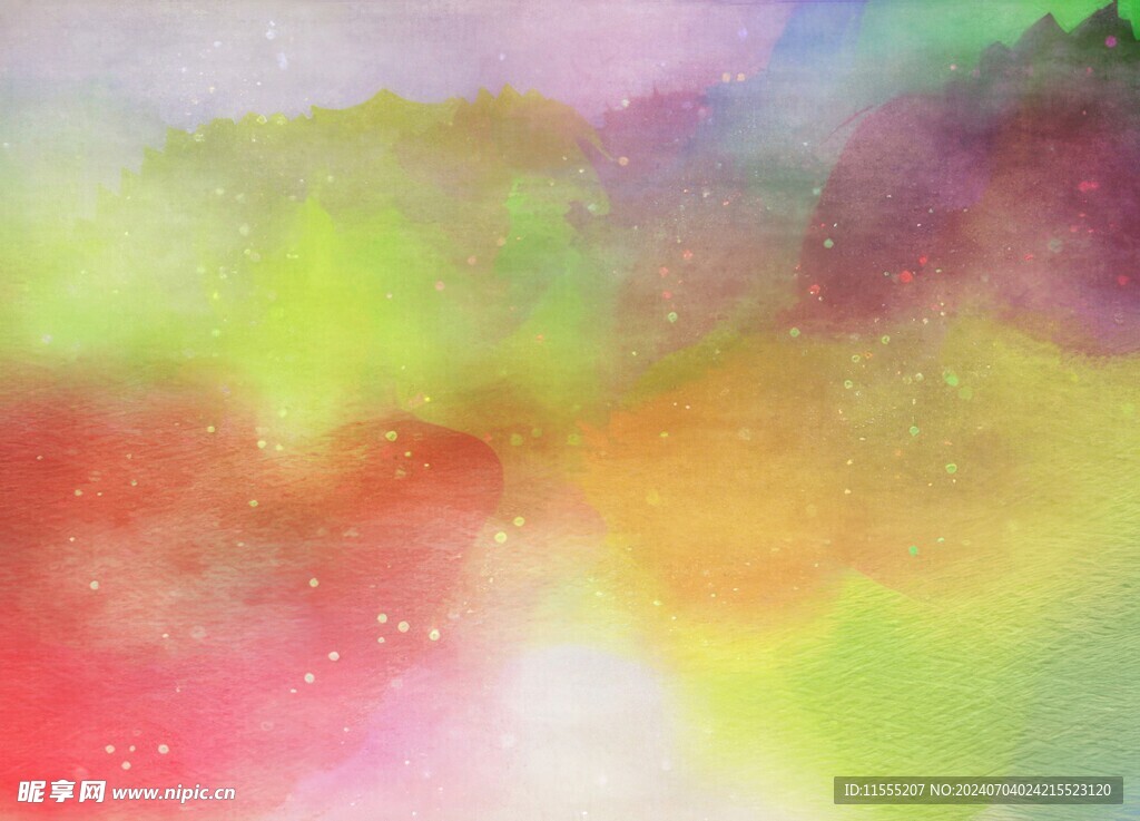 创意水彩抽象艺术画水彩晕染