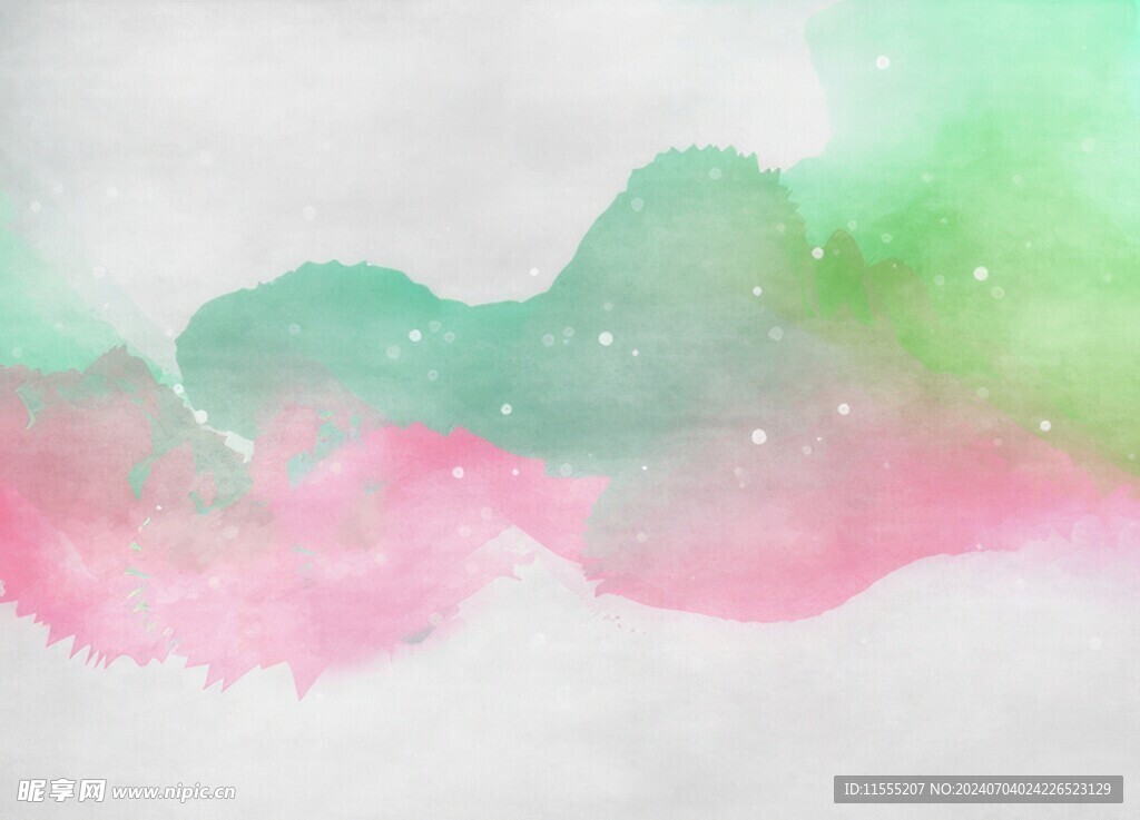 创意水彩抽象艺术画水彩晕染