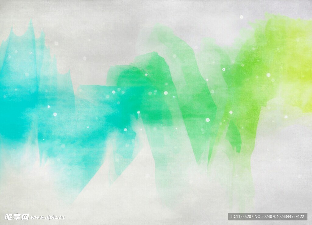 创意水彩抽象艺术画水彩晕染