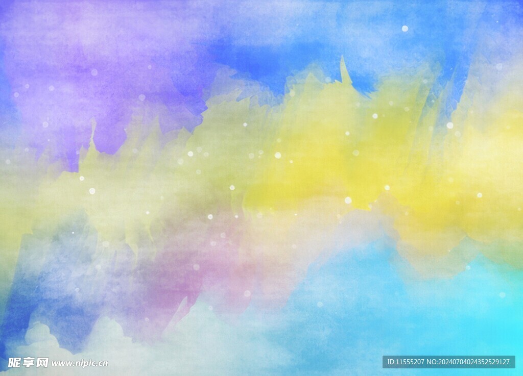 创意水彩抽象艺术画水彩晕染