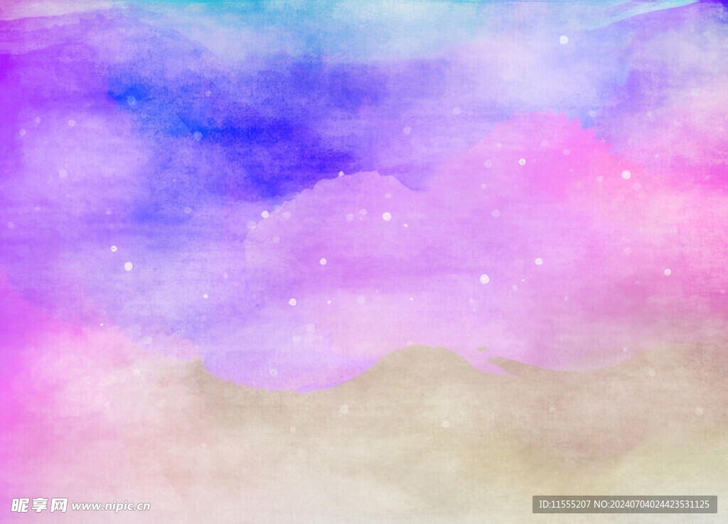 创意水彩抽象艺术画水彩晕染