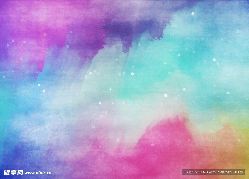 创意水彩抽象艺术画水彩晕染