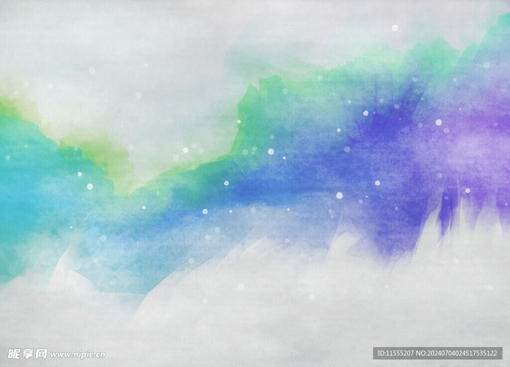 创意水彩抽象艺术画水彩晕染