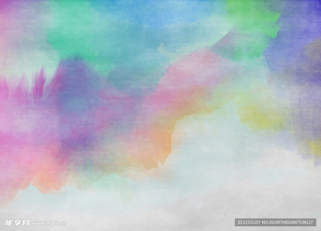 创意水彩抽象艺术画水彩晕染
