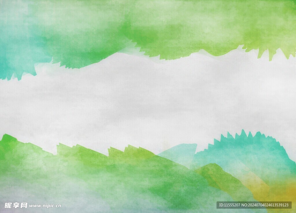 创意水彩抽象艺术画水彩晕染