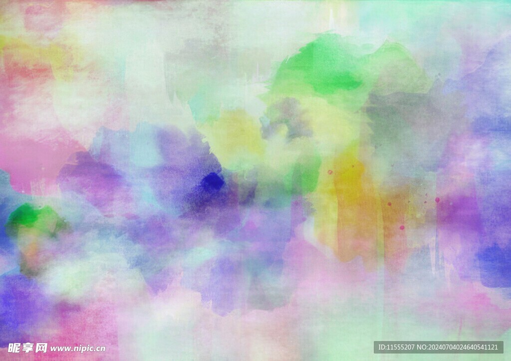 创意水彩抽象艺术画水彩晕染