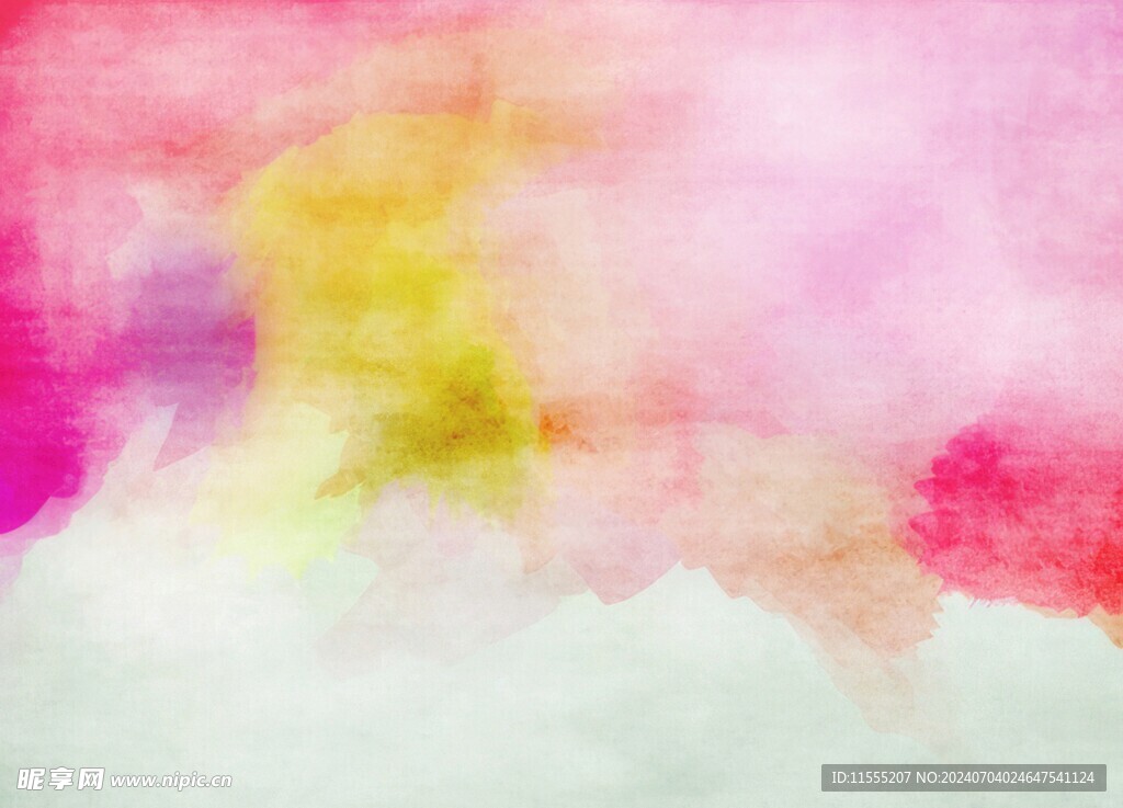 创意水彩抽象艺术画水彩晕染