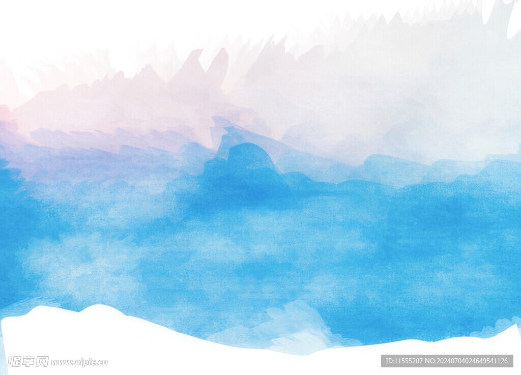 创意水彩抽象艺术画水彩晕染