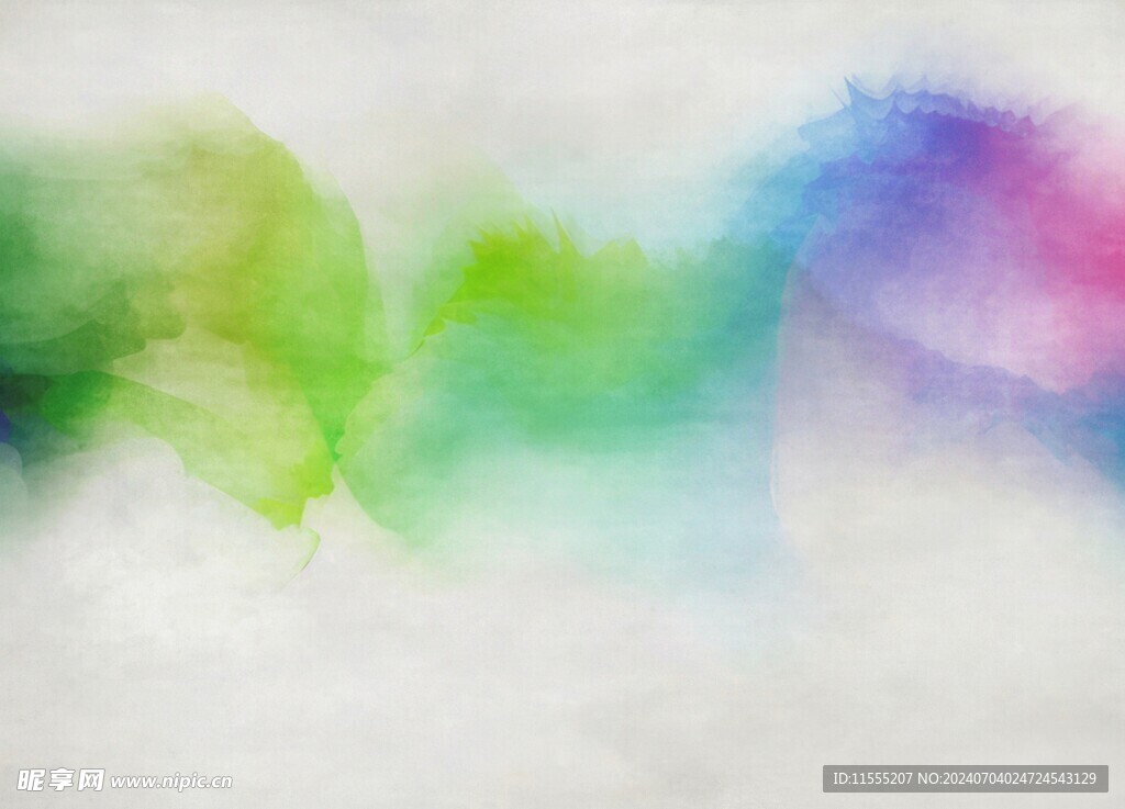 创意水彩抽象艺术画水彩晕染