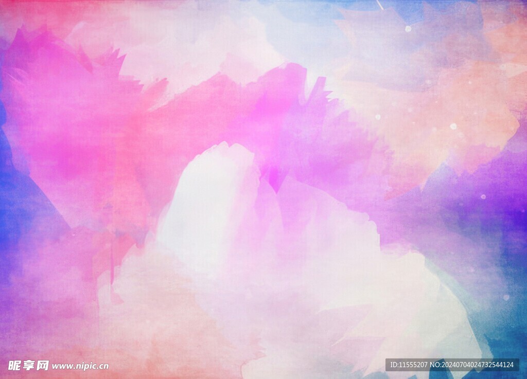 创意水彩抽象艺术画水彩晕染