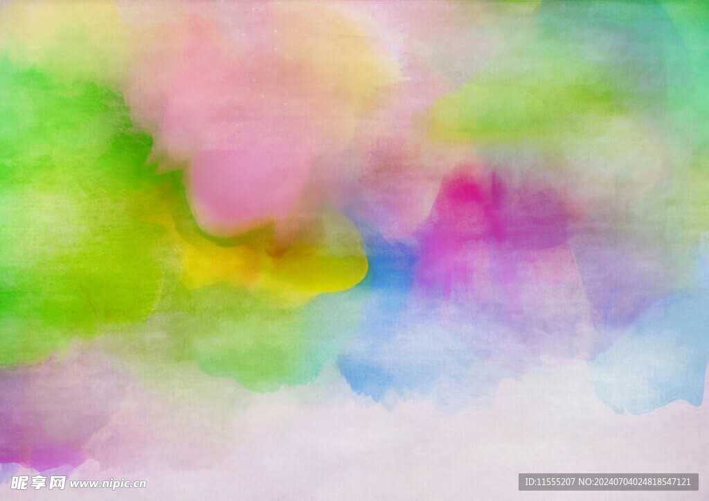 创意水彩抽象艺术画水彩晕染
