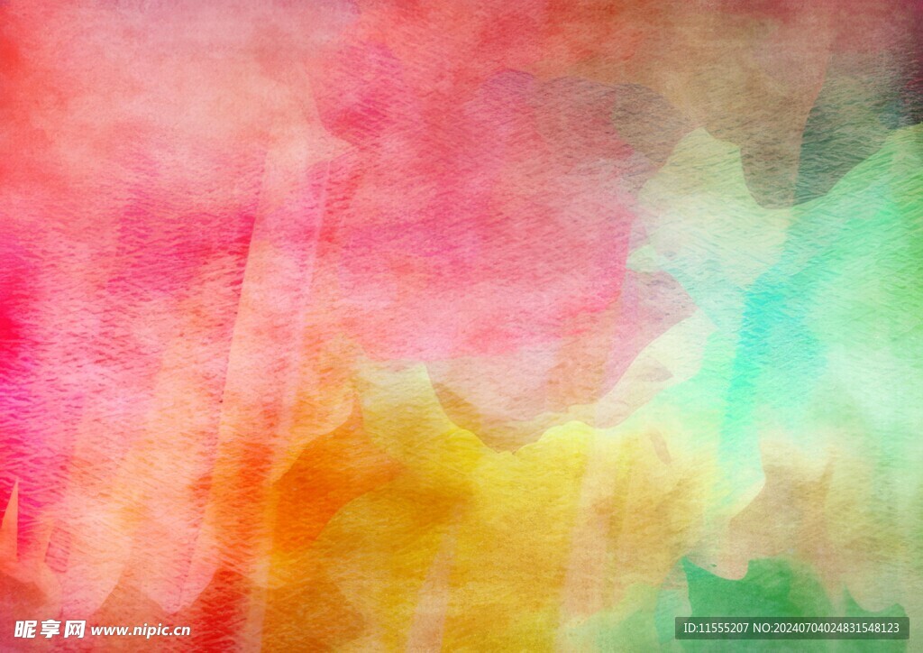 创意水彩抽象艺术画水彩晕染