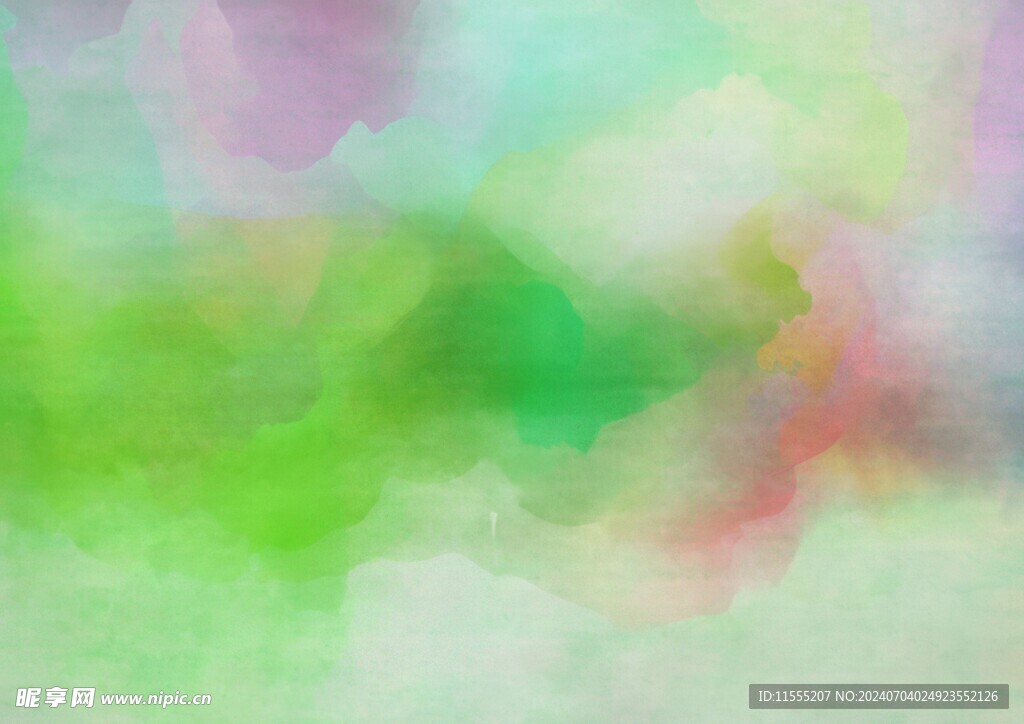 创意水彩抽象艺术画水彩晕染