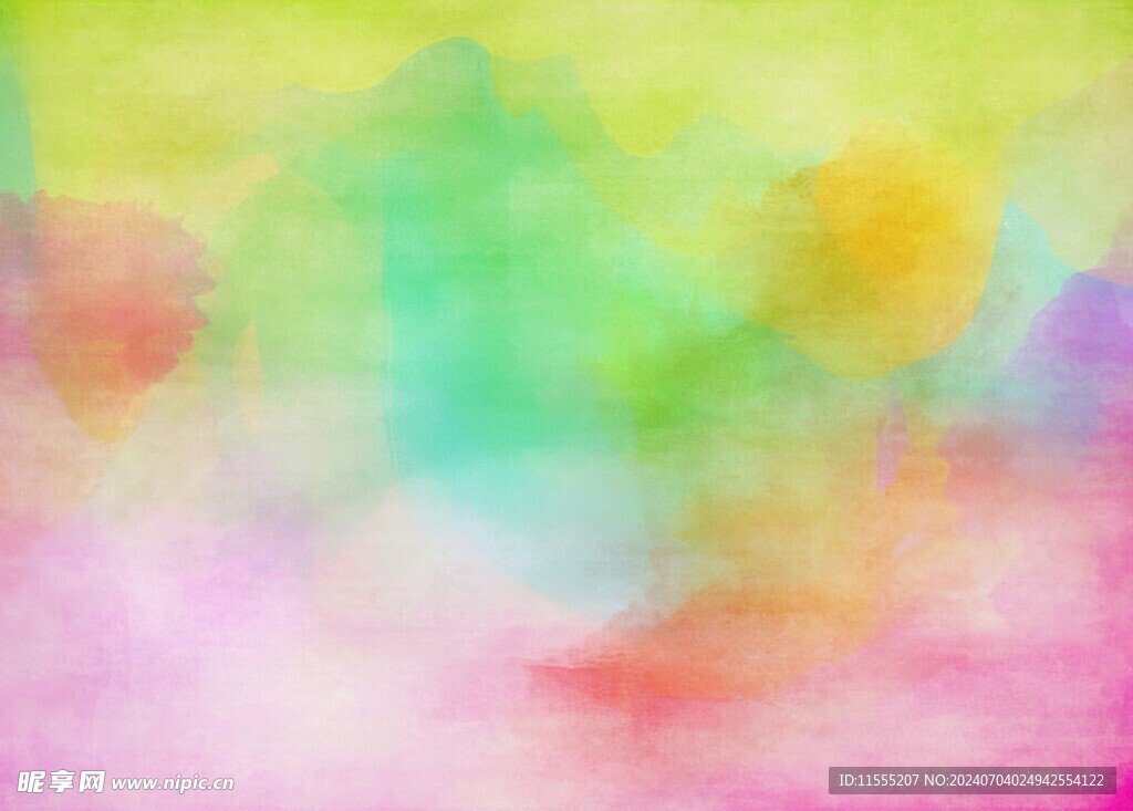 创意水彩抽象艺术画水彩晕染