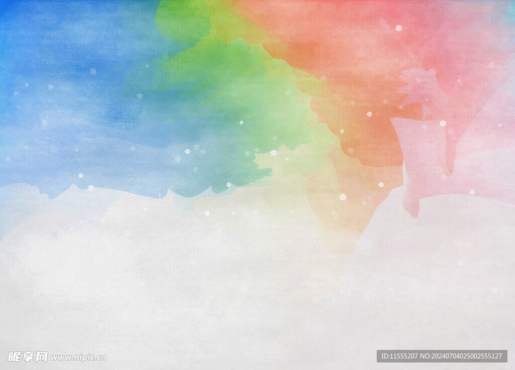 创意水彩抽象艺术画水彩晕染