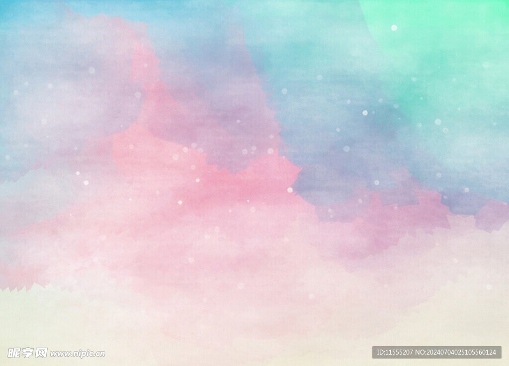 创意水彩抽象艺术画水彩晕染